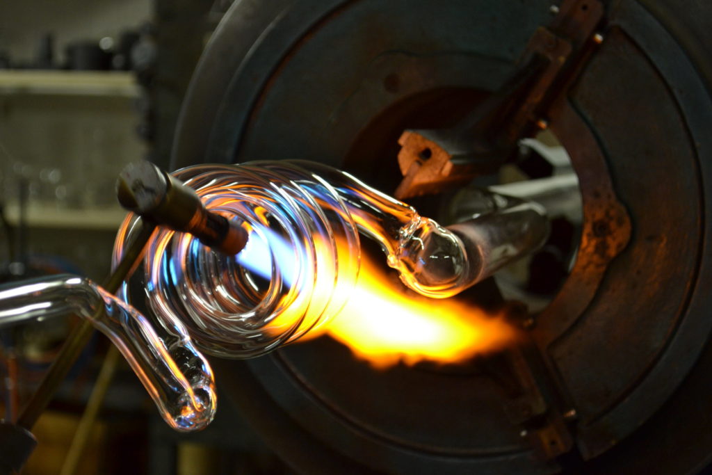 Savoir-faire soufflage de verre au chalumeau